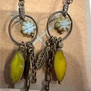 New Dangle Native American Earrings Charms Dreamcatcher Feathers Colorful Flower